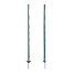 Plastic post for electric fence, length 150 cm, 14 eyelets, green