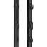Plastic post for electric fence, length 156 cm, 11 eyelets, black