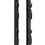Plastic post for electric fence, length 156 cm, 11 eyelets, black