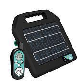 Portable electric fence RF energizer fencee solar DUO RF SDX08 with controller