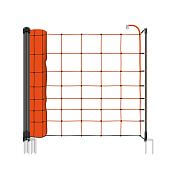 Orange net STANDARD for electric fence for sheep, goats, height 90 cm, 50 m, double spike