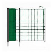 Green electric fence net STANDARD for dogs, rabbits, cats, height 65 cm, 50 m, 1 spike