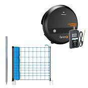 Electric fence kit with blue wolf net 120 cm + high voltage energizer