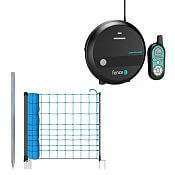 Electric fence kit with 120 cm blue anti-wolf net + DUO RF energizer 5 J with remote controller