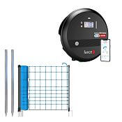 Electric fence kit against wolves - blue net 120 cm + Smart LTE energizer 8 J