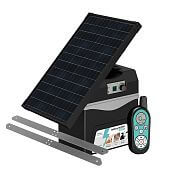 Smart energizer fencee battery DUO RF BDX30 with controller + solar panel 30 W + bracket
